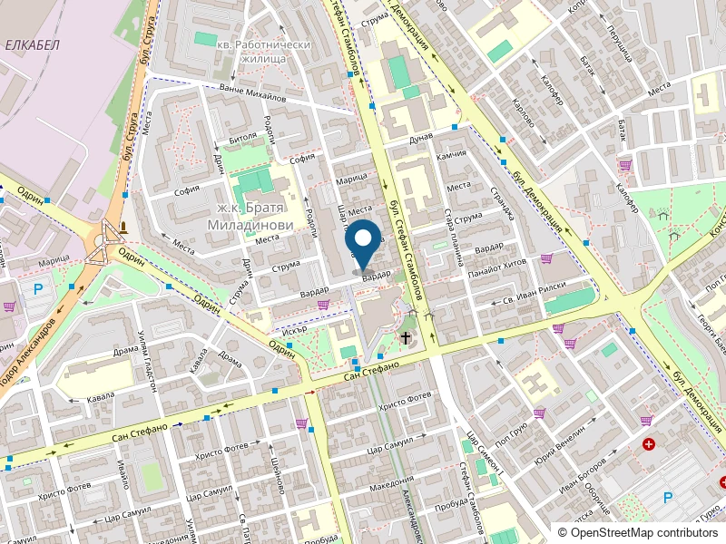 Mapa: Vardar 26A, Burgas